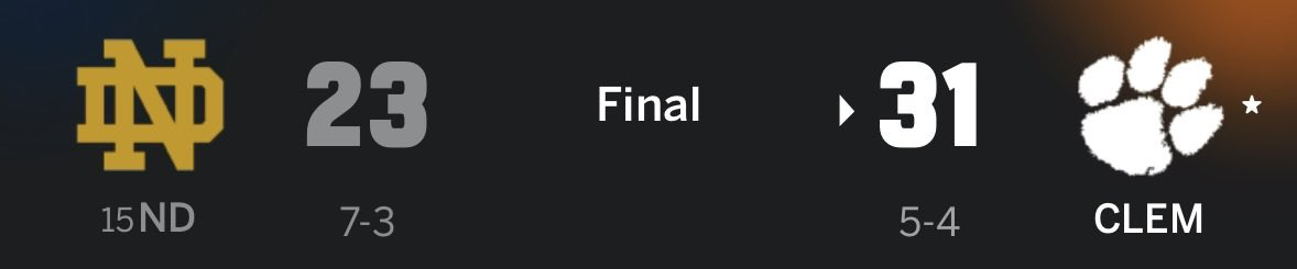 BarstoolClemson's tweet photo. The last time Clemson was a 3+ point underdog in Death Valley https://t.co/R7AlBRD4F3