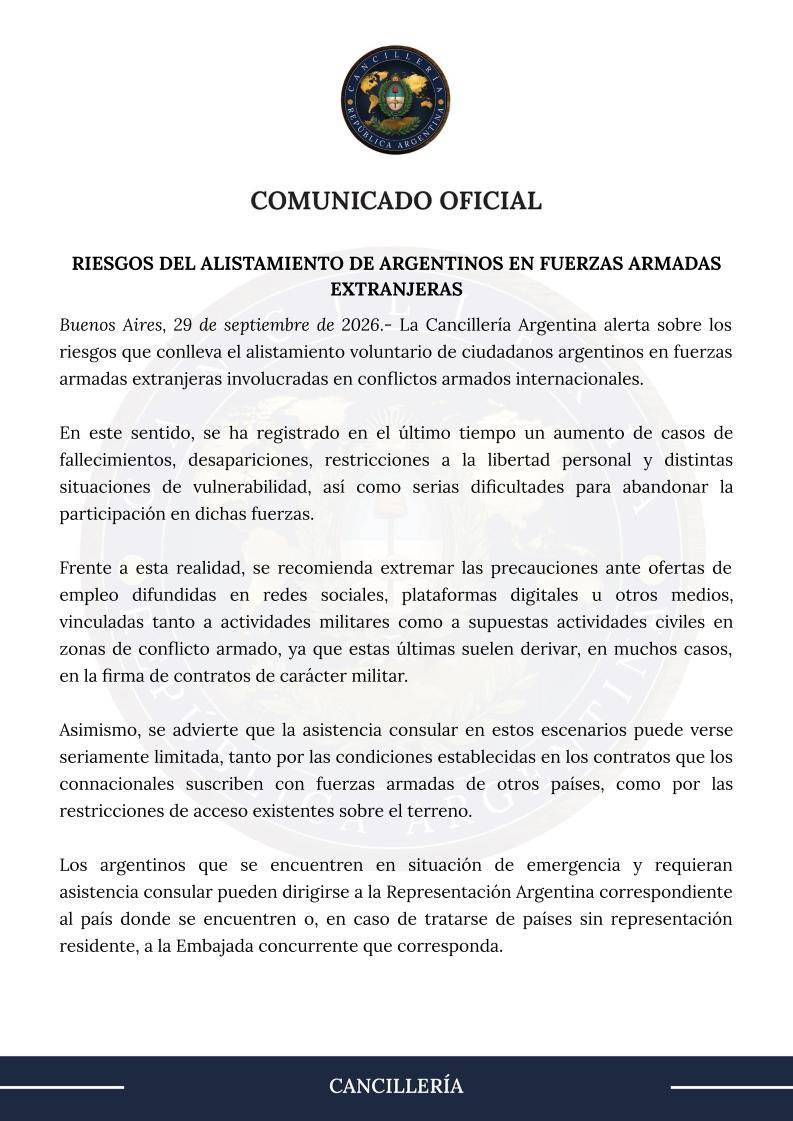 Cancilleria_Ar's tweet photo. https://t.co/G1igIaLgy5