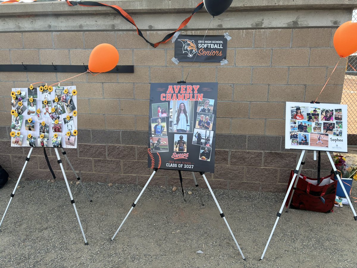 ErieHSAthletics's tweet photo. Happy Senior Day @ErieTigersSB ! https://t.co/9Gmlhx2ULd