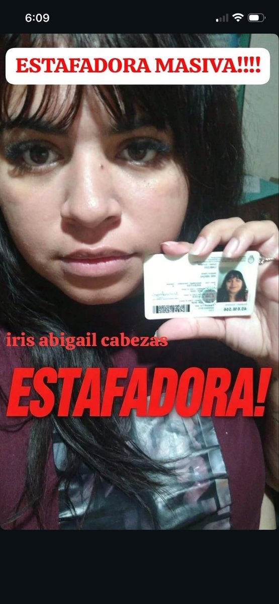 ko0ktiny's tweet photo. Iris Abigail cabezas, estafaste más de 25 millones y no te conformas con solamente estafar, sino que también sos una ABUSADORA.
Y ni hablar que le creabas enfermedades cerebrales a tu HIJO.
SOS UNA LACRA https://t.co/5JSg50ER0Q