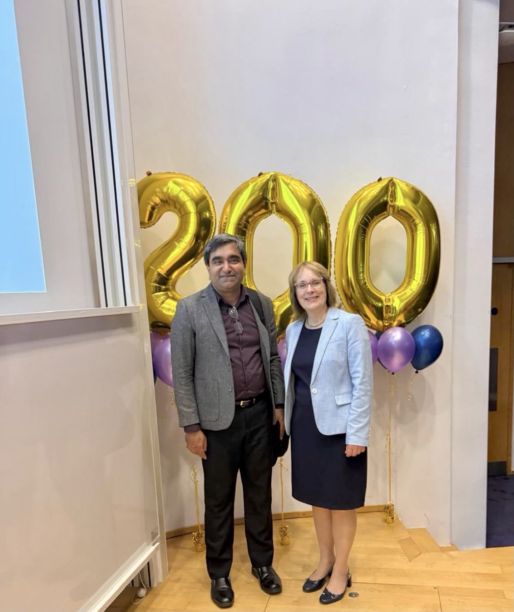 VikramSinai's tweet photo. It was a wonderful and inspiring evening celebrating 200 years of women’s health at UCL today.

A journey full of innovation, achievements, advancements and standing for evidence-based science and equality.

It has been 13 years for me at UCL/UCLH and I will remain forever grateful for all that this institution has taught me and supported me with.

A big thank you to Prof Anna David, Prof Melanie Davies and Dr Sophie Clarke for the opportunity to talk about Reproductive Endocrinology at UCL.

From Gerald Swyer and Prof Howard Jacobs to Prof Gerard Conway, Prof Melanie Davies and Prof Joyce Harper, the reproductive medicine unit has been pioneering medical diagnoses and treatments for a wide range of reproductive health conditions spanning puberty, menstruation, pregnancy, postpartum, perimenopause and menopause. Its work in setting up multidisciplinary clinics, involving patients in their care and advocacy and advancing medical education is unparalleled.

It was a special moment for me today summarising these achievements on the 200 years celebration event. Founded in 1826, UCL is a global powerhouse of education and research. It holds a rich history as the first university in England to admit students regardless of their religion, social background, or gender. 

Looking forward to many more achievements for RMU in future!