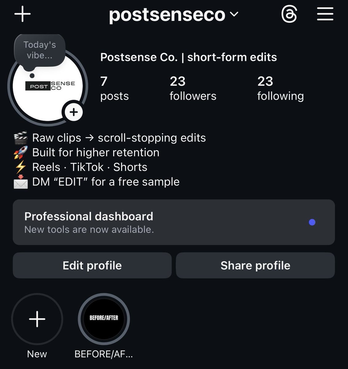 Muttaqa_abdul's tweet photo. Building postsense from 0 — Day 1 

It’s my short-form editing agency, and the goal is to help creators turn raw clips into better short-form content.

Right now:
• No clients
• A few portfolio edits
• Still improving

I’m documenting the whole process from here. https://t.co/lTWkeMOMMO