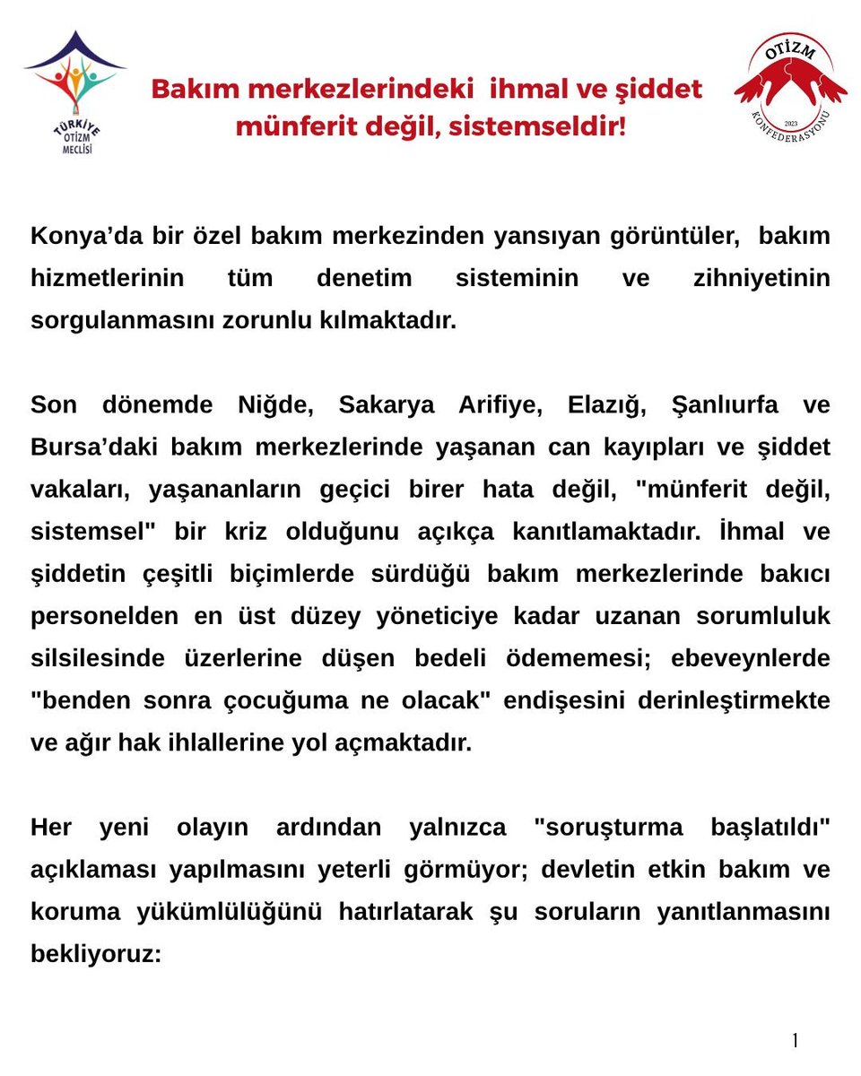 YmetfK's tweet photo. Canı yanan ,uykulari kaçan aileler olarak bizleriz.
Bunun sancısını çeken de bizleriz.
Bir kaç yıl sonra gücümüz yetmeyip O ÖLÜM KAPANLARINA çocuklarımızın yada bizlerin düşmeyeceginin garantisi mi var ki?
Sorumlular bir an evvel hesap versin
#yatılıbakımmerkezleri #aileshb https://t.co/uXC0ehzFmP
