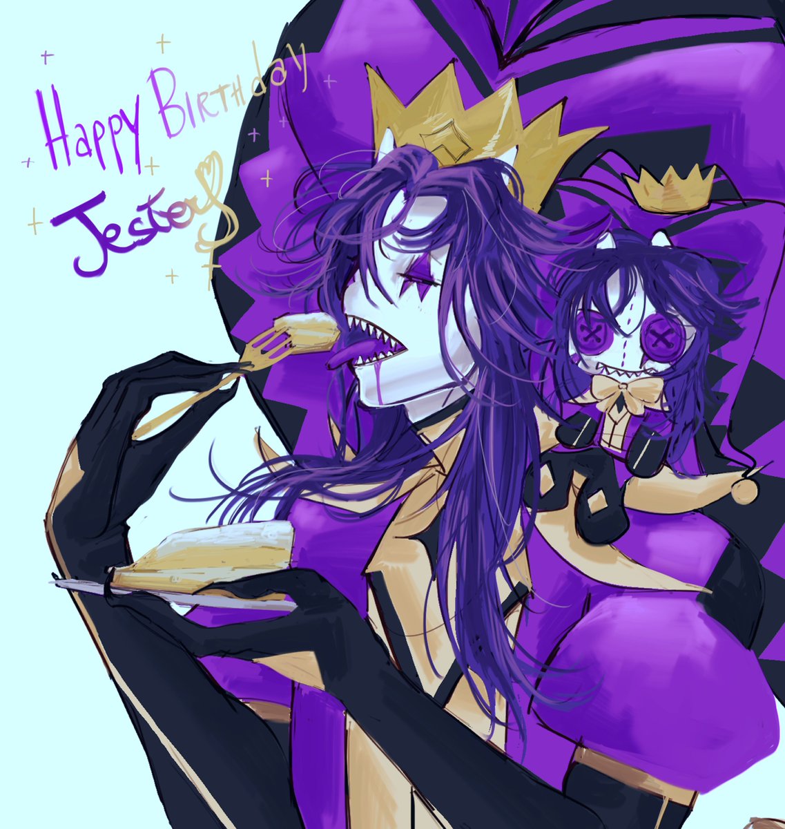 kemkemchiu's tweet photo. Im a bit late 
But Happy birthday to  ◇ Jester ◇
#tfc #tfcfanart #Jester #tfcJester #TheFreakCircus #thefreakcircusfanart #digitalart  #happybirthdaytoJester https://t.co/1Aw3carpVw