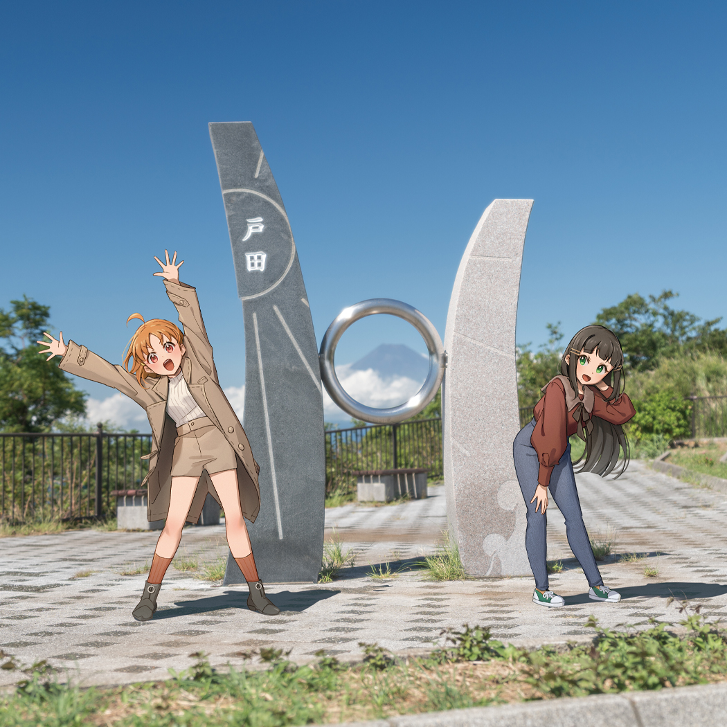 hotetige's tweet photo. 【お知らせ】LoveLive!Days 2026年11月号  

#FindOur沼津 より
ポーズで盛り上がる2人をピックアップ🗻！

📷：U5 Kさん(@ YouGoY5_U5K )  

Patoさんの描かれる青春の１ページも要チェック😭

よろしくお願いします！

#Aqours https://t.co/BiPE6CEh22