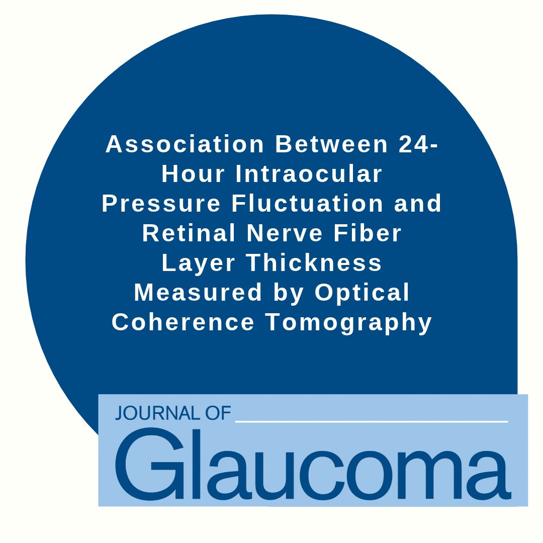 JOGJournal's tweet photo. NEW ARTICLE: "Association Between 24-Hour Intraocular Pressure Fluctuation and Retinal Nerve Fiber Layer Thickness Measured by Optical Coherence Tomography" by Veloso, Cronemberger et al.

Read more: https://t.co/8U3pJsxNlS

@WorldGlaucoma
#JoG #JournalOfGlaucoma https://t.co/9HRJJBSaCa