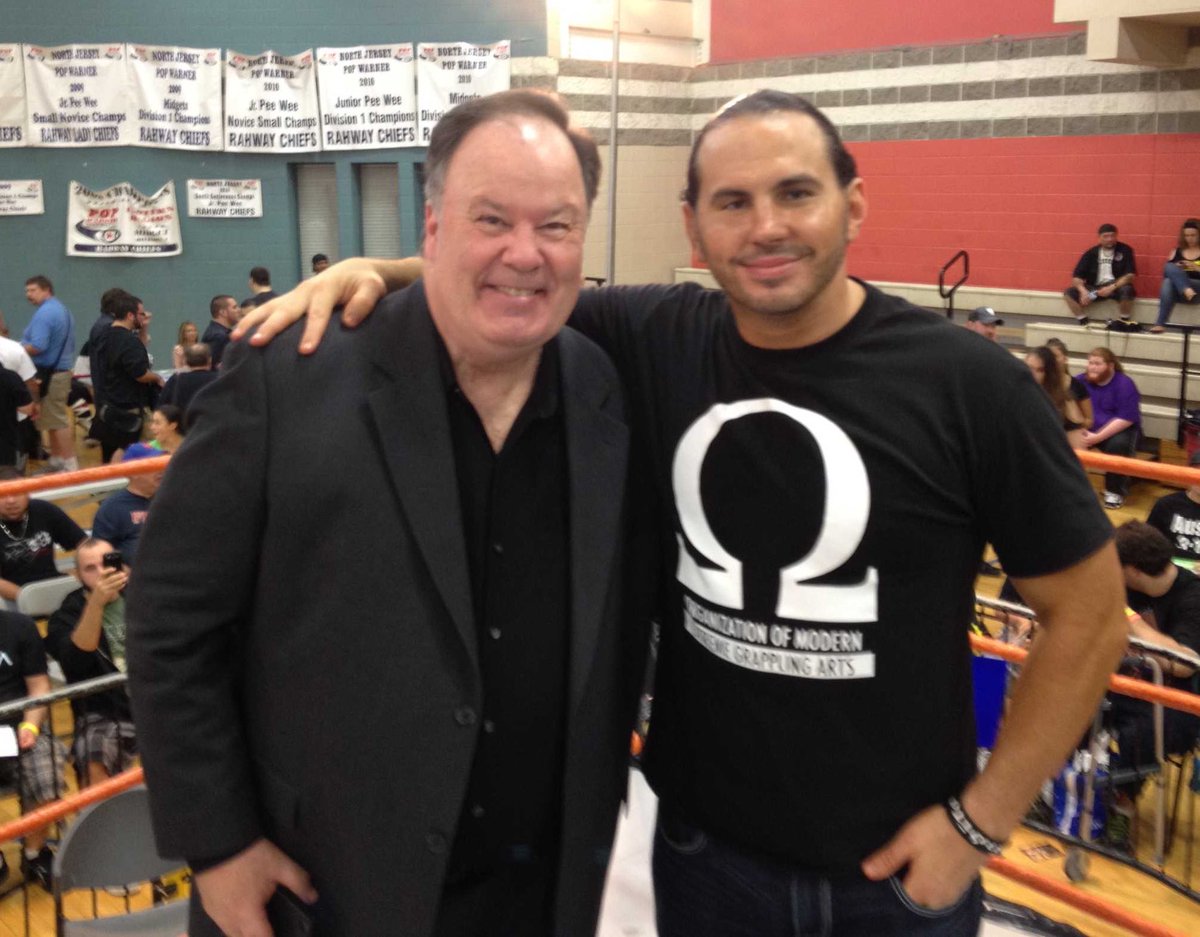 MATTHARDYBRAND's tweet photo. Was very sad to hear about the passing of a great guy and huge pro wrestling fan, Dennis Haskins. Got to see &amp; interact with Dennis many times whilst traveling over the years. Dennis was on our Christmas card exchange list, which makes it even sadder. Rest in peace, brother! https://t.co/TVckMXI6gd