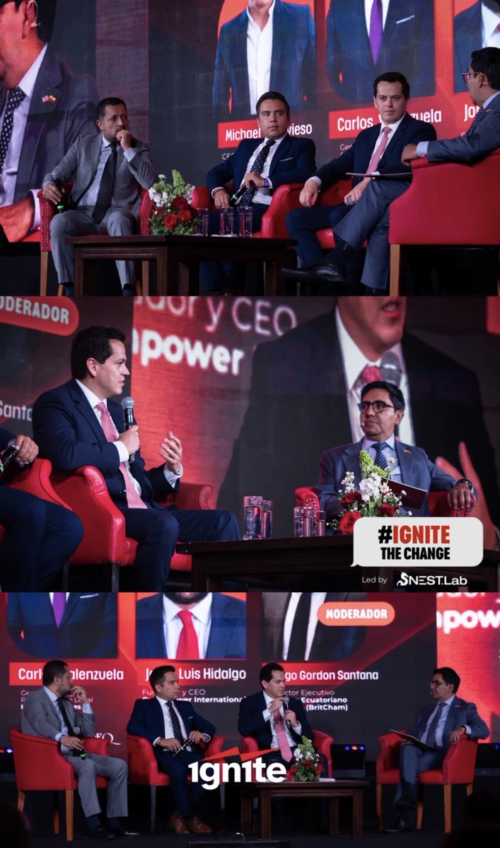 jorgeluishidalg's tweet photo. Gracias a #IgniteTheChange por el espacio para conversar sobre el futuro energético del Ecuador.
Agradezco a mis colegas de panel y a @CamaraEcuBrit por la moderación.
Seguimos promoviendo seguridad energética nacional. https://t.co/hzaw09b0OM