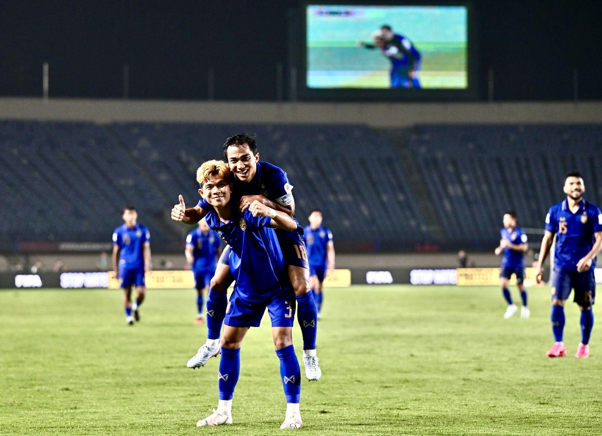 sorrasin's tweet photo. ทีมชาติไทย อัด เวียดนาม 2 : 0 เข้าชิงฯ ศึก FIFA ASEAN CUP 2026
https://t.co/BVg9i5drYJ https://t.co/AwtK0pKvuM