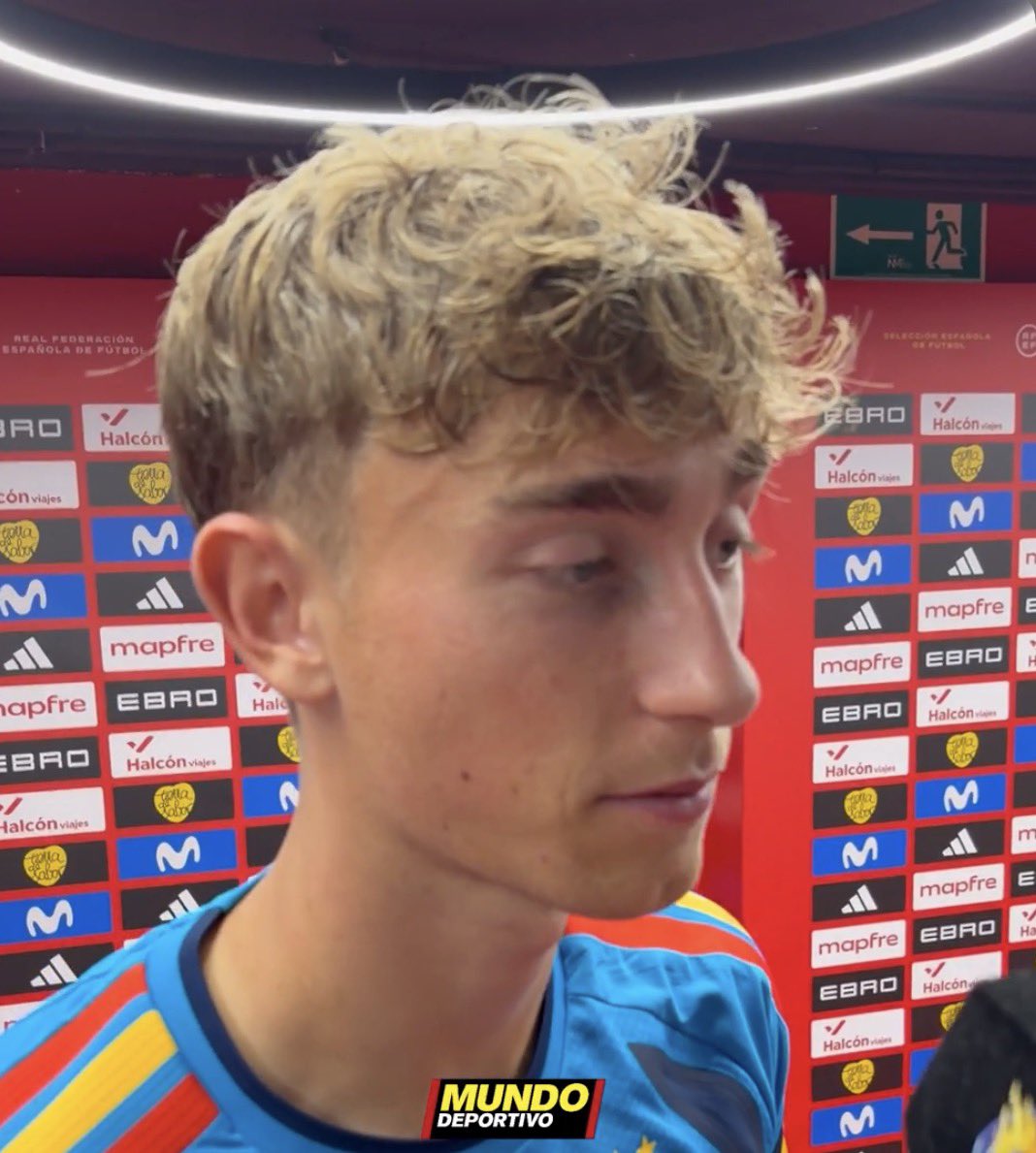 theMadridZone's tweet photo. 🚨 Dean Huijsen: “Huijsen-Cubarsi duo? It's good. I think you can see the level he has.

We get along REALLY WELL, and I hope it continues like this. Besides being a great player, he’s also a great guy.

I hope we can share the dressing room for a long time." https://t.co/nnL082Q3Oa