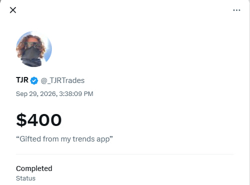 trendsdotrun's tweet photo. You have been Gifted from trends app - @_TJRTrades https://t.co/7IPspL3LWd