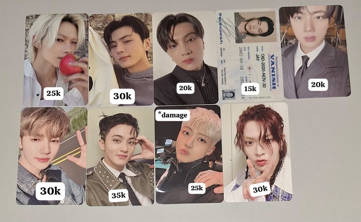 dwiluvitasari99's tweet photo. ‼️UPDATE! WTS PHOTOCARD BOYGRUP OFFICIAL READY INA‼️

✅️Harga sesuai di pict
✅️Ready Kamar
❌️Exc pack + adm 
💸Keep dp 50%
📍Dom Jaksel 
👹No HNR yaa‼️

#enhypen #bts #zb1 #nctdream #nct127 #ciipher #bambam #got7 #youngjae #dknakseo #wts #readyina #official #kpop #photocard https://t.co/alJUloBOaB