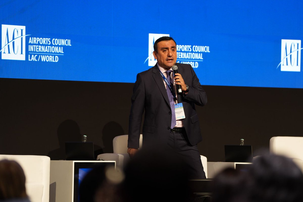 ACIWorld's tweet photo. A look at what's next for airport investment in our host country 

Emerson Castro of @ProInversionPe on "New Round of Airport Investments in Peru: Unlocking the Third Airport Group."

#WAGA2026 #ACIWorld
@AeroJorgeChavez @ACI_LAC https://t.co/184PNbGqQM