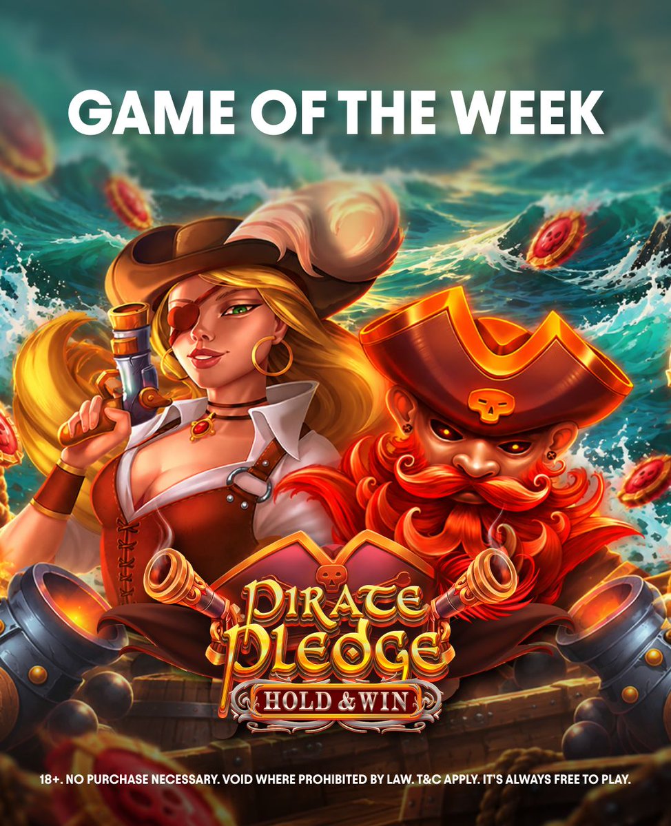 Sidepot_US's tweet photo. Pirate mode: ON 🏴‍☠️
Have you played it yet?
#SidePot #PiratePledge #GameOfTheWeek #SocialCasino https://t.co/THxjig1UeG