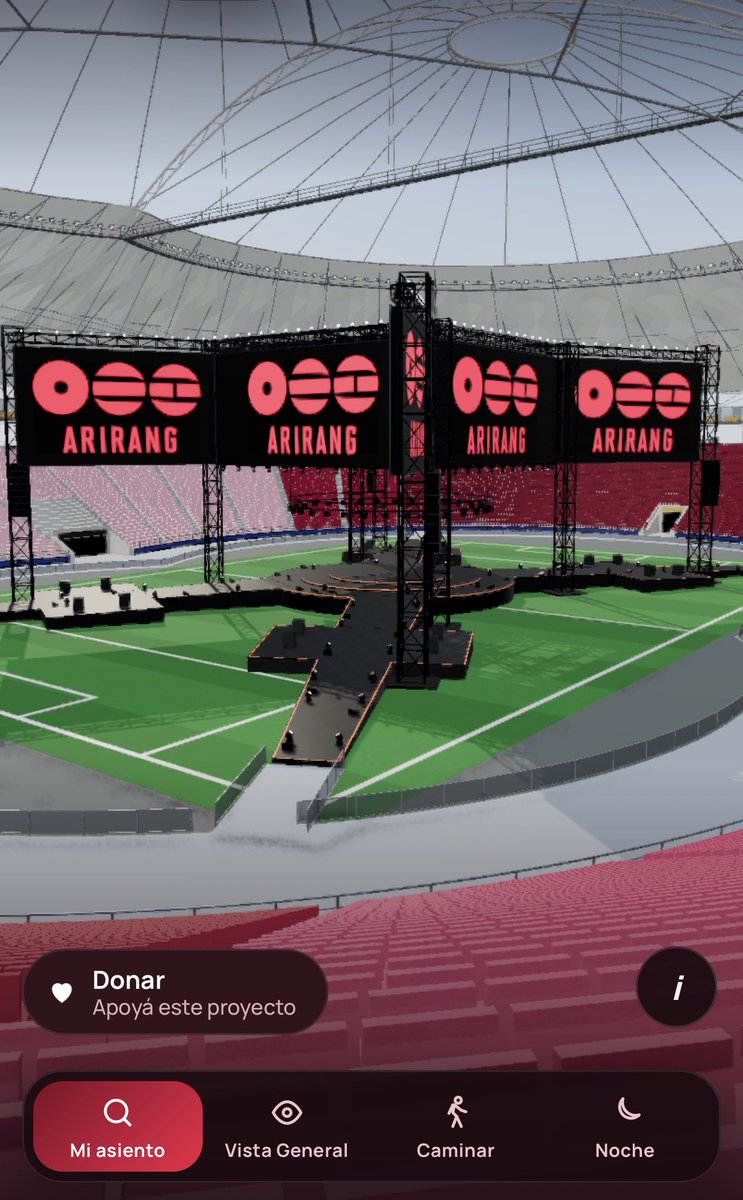 Agussmjk's tweet photo. CAMBIO
Tengo: 24/10 Platea A, sección 34, fila 47, asiento 4
Busco: 24/10 Campo
Acepto intermediaria
(Inserto como se ve desde mi lugar)
Diferencia de $46mil a pagar
#BTS_WORLDTOUR_ARİRANG #BTS #BTSArgentina #BTSENTRADAS 

(Me hice la cuenta para esto por eso es reciente) https://t.co/fjCosDYCZz