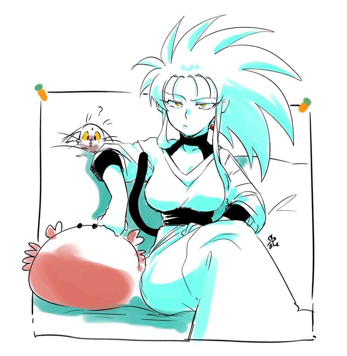 mamekko's tweet photo. #今月描いた絵を晒そう
先月よりも多いとはいえカラーは少ない🦆
来月は色つきも増やしたいぞ！ https://t.co/6VxzEfNXIr