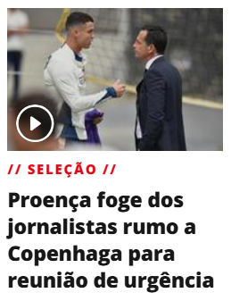 tiagojcgodinho's tweet photo. O circo na @seleccaoportugal cai bem no dia desta entrevista e da arbitragem no último jogo em Contumil.

O que é preciso para a Direção liderar um processo de reformulação profunda do futebol português?

Defendam o Sport Lisboa e Benfica, e o povo unido jamais será vencido! https://t.co/JPPjHSqD6I
