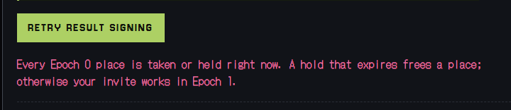 ariefchyo's tweet photo. @Ontimenft Has epoch 0 ended? https://t.co/qglX200kmO