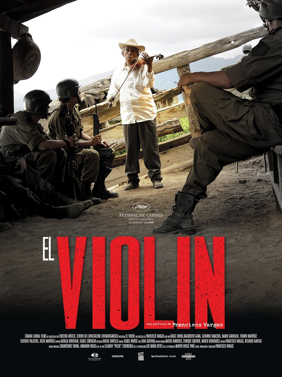 CinetecaMexico's tweet photo. A 20 años de su estreno, EL VIOLÍN 🎻 llega a la pantalla de la Cineteca Nacional Chapultepec. 🟢

🎥 El debut cinematográfico de Francisco Vargas narra la historia de Plutarco, un violinista de 80 años que lleva una doble vida, pues mientras recorre los pueblos como músico rural junto a su hijo y su nieto, participa en una guerrilla que se prepara para levantarse contra el gobierno. 

Una historia sobre resistencia y dignidad que utiliza la música como puente frente al autoritarismo .

📅 Conoce la cartelera completa y compra tus boletos a partir del jueves a las 14 h. https://t.co/7ZoQBRbbjC