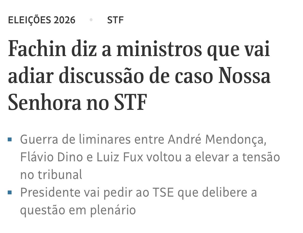 Rafael_RViegas's tweet photo. Fachin foi célere ao levar Moraes à exposição pública no plenário. Quando a crise envolveu Mendonça, Kassio e Fux, a opção passou a ser adiar, negociar e devolver o problema ao TSE. A diferença de tratamento é evidente. https://t.co/NNpqRkPjsP