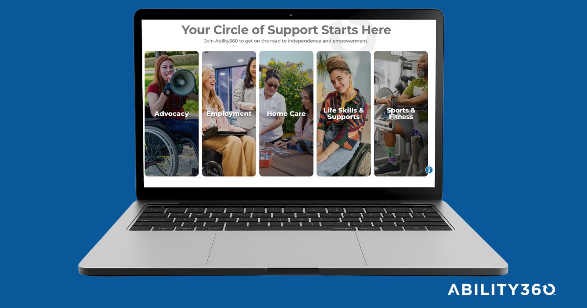 ability360's tweet photo. We have exciting news to share!

If you haven't noticed already, Ability360's website has been upgraded. The newlook site allows us to better reach the disability community through easier access to our programs and services through a new navigation bar. https://t.co/yXjM8MlByD