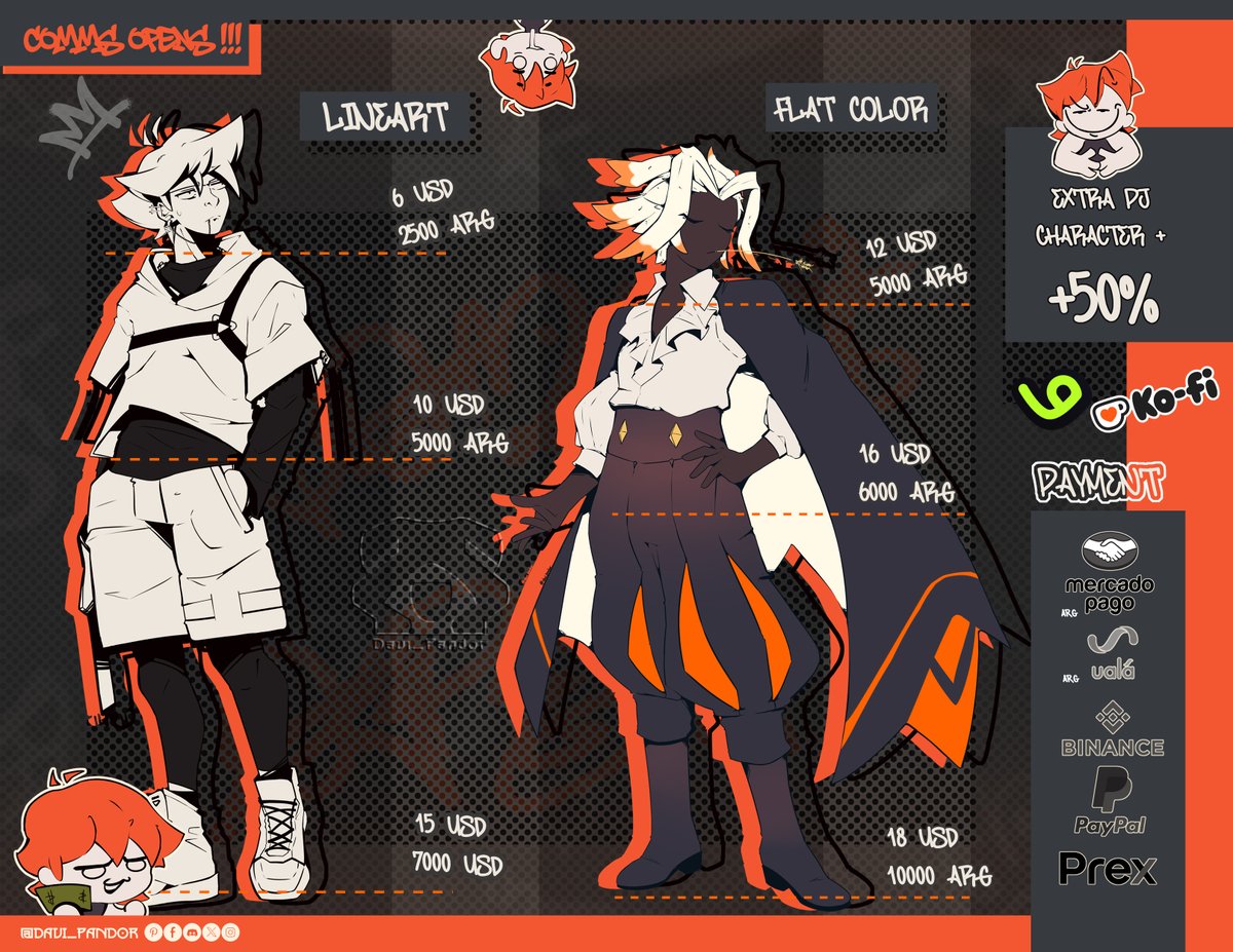 Davi_Pandor's tweet photo. ¡COMMISSION OPEN!
ʕ•̫͡•ʕ•̫͡•ʔ•̫͡•ʔ•̫͡•ʕ•̫͡•ʔ•̫͡•ʕ•̫͡•ʕ•̫͡•ʔ•̫͡•ʔ•̫͡•ʔ
Hello, today I come to offer my art.
New commission boards, new services ✍(◔◡◔)
#comisionopen #commission #fanart #commsvgen https://t.co/nrQorrnfxu