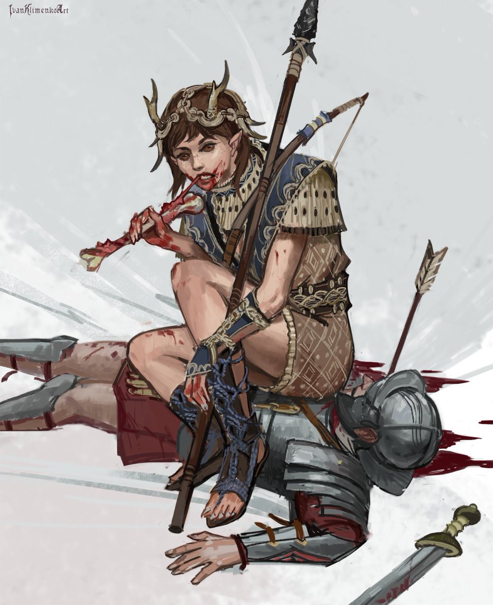 IvanKlimenkoart's tweet photo. bosmers be like 
#tes #morrowind #skyrim https://t.co/dyMTbenuHJ