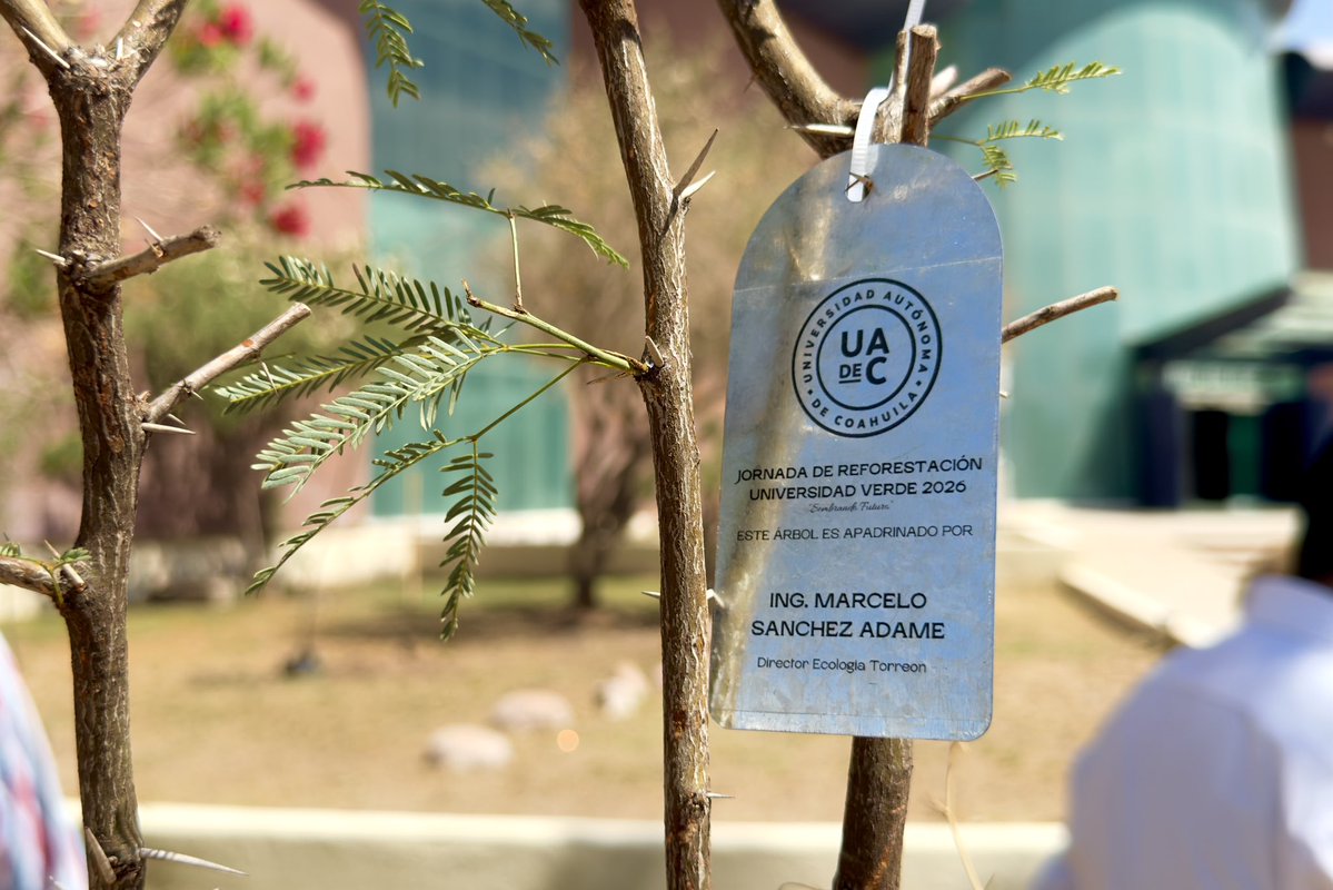 trcambiente's tweet photo. 🌱Participamos en el arranque anual de reforestación en Ciudad Universitaria de la Universidad Autónoma de Coahuila, una iniciativa que reúne a tres unidades de la institución para fortalecer sus áreas verdes, promover la biodiversidad y fomentar una mayor conciencia ambiental. https://t.co/z79CCenNoS