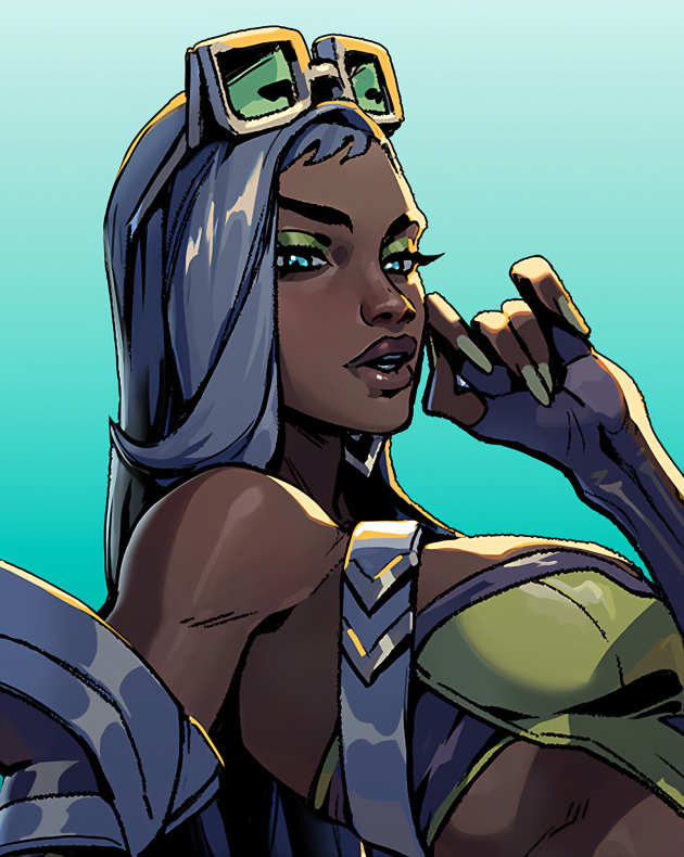 waywardcxnnibal's tweet photo. True Damage 2026 Akali, Senna, Qiyana and Ekko portraits. https://t.co/Iq4JX3aHZo