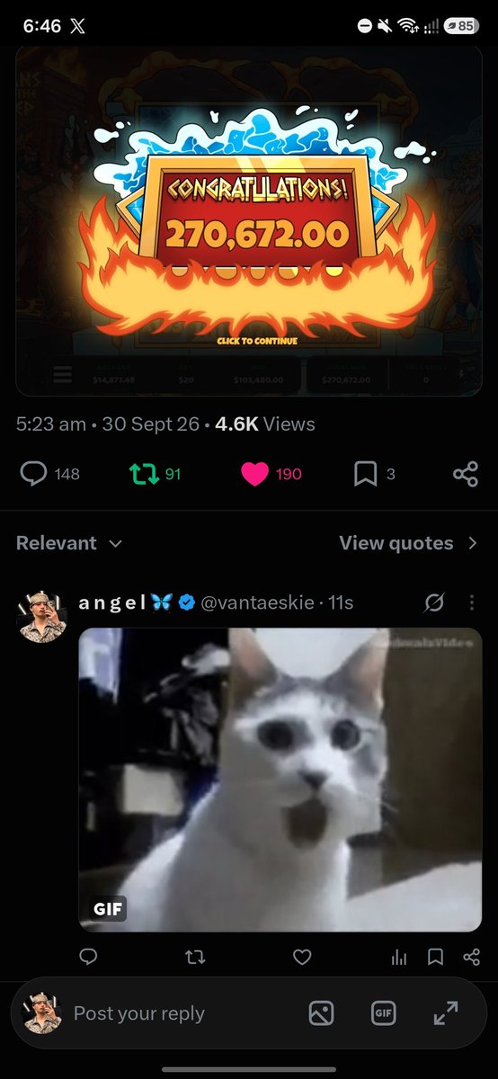 vantaeskie's tweet photo. @PlayBadDecision @Stake tagging: @lovesuserthv_ @thousandzwinter 

stake: deareyndyel 

That 270k hit is wild! 🍀💸 Thank you so much for the chance fam  @PlayBadDecision 🫡 https://t.co/B791VW0le8