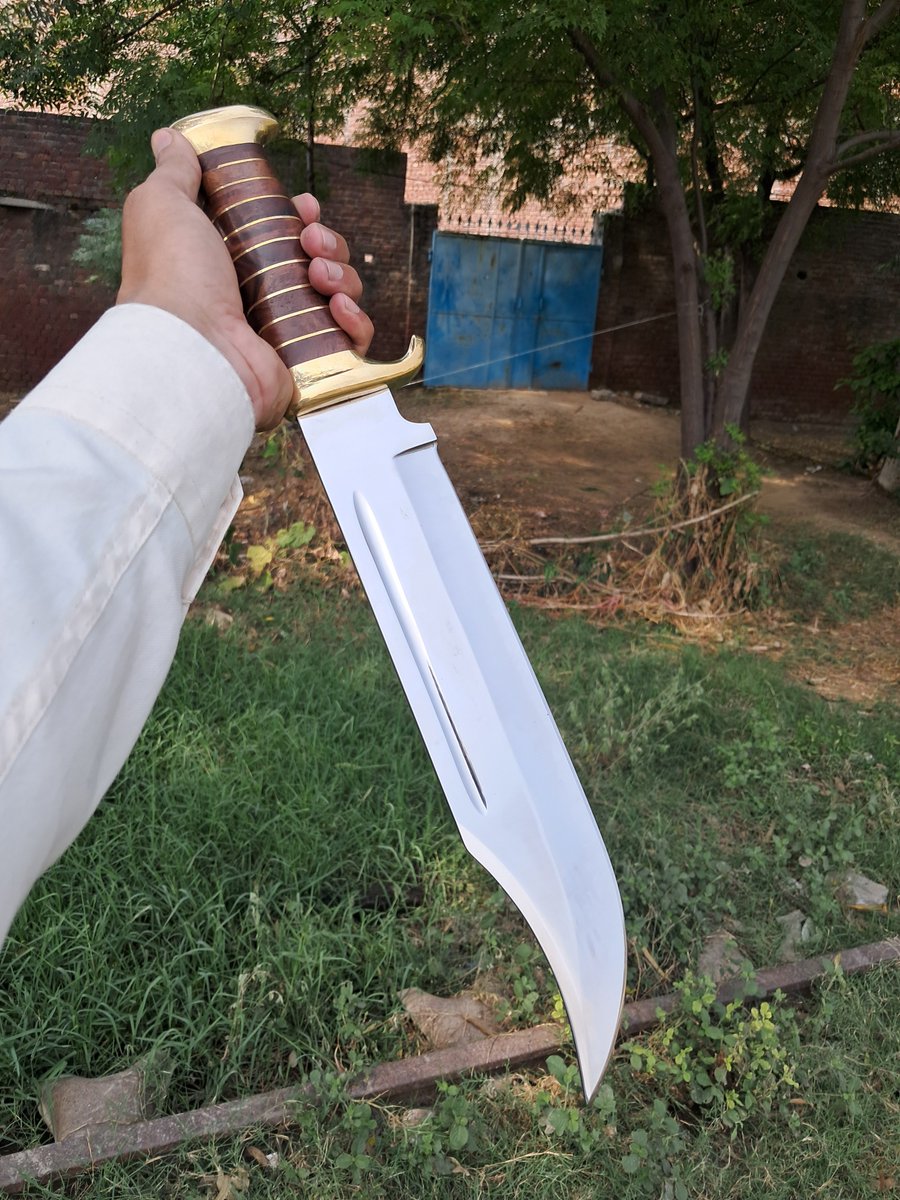 zorrmedgeworks's tweet photo. Custom Handmade D2 steel Crocodile Dundee Hunting Bowie Knife up for grabs!
(Overall 18-inch Large)
Hit me up for all the details and to place your order. 
#handmade #hunterxhunter #huntingknife #customknife #outdoors #camping #Survivor2026 #giftideas #giftforhim #ChristmasGifts https://t.co/TSGy7wbMz7