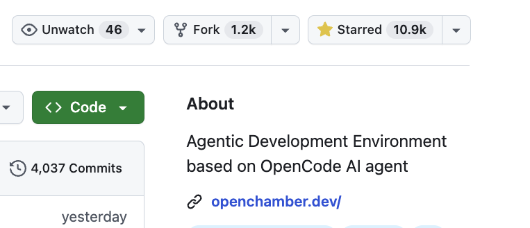 openchamber_dev's tweet photo. @Sathwiksays @OpenAI It has been like that since day 1, we say it openly on the GitHub page https://t.co/JHbfV1BAwj
