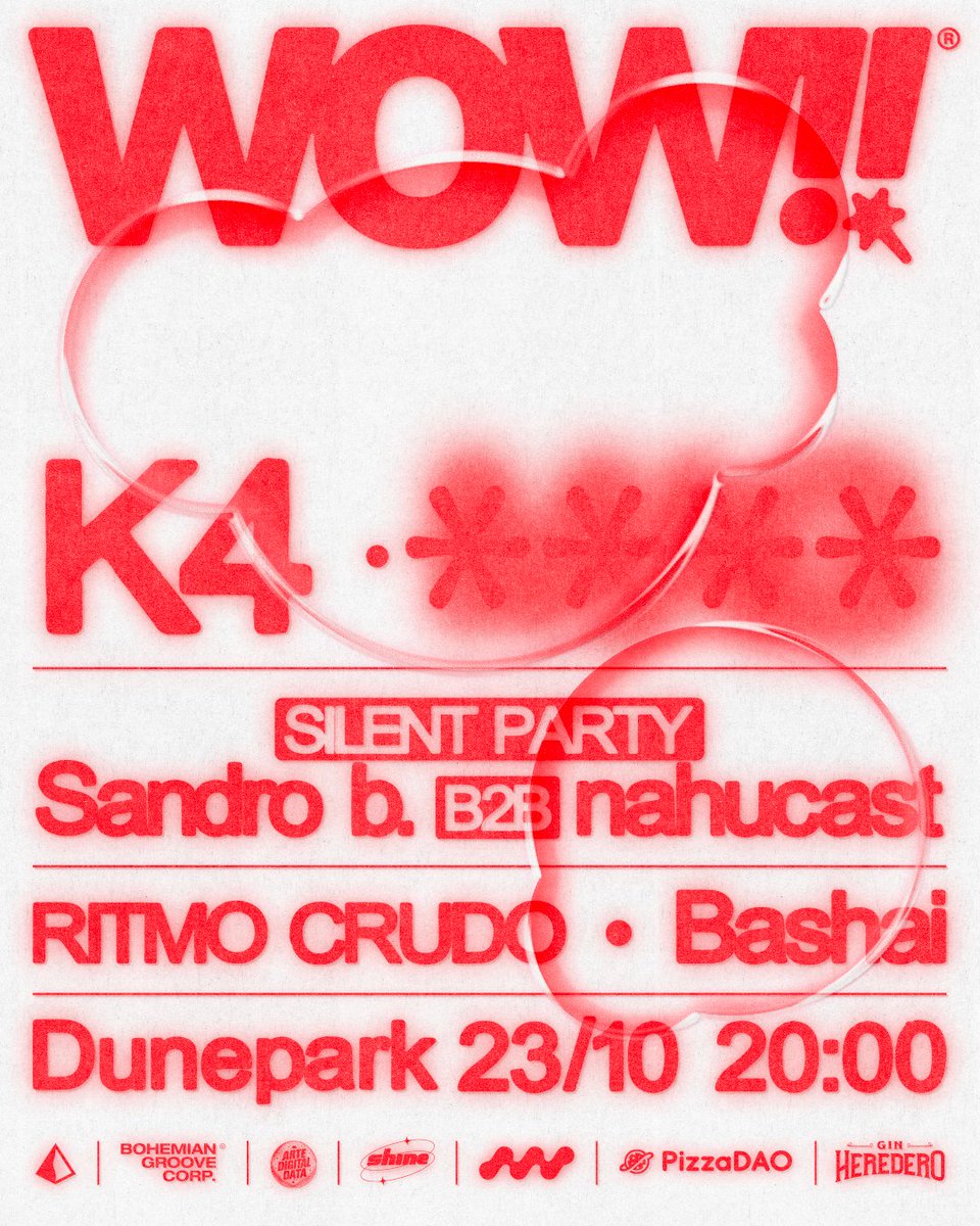 Musica_W3's tweet photo. Les compartimos los artistas que van a tocar en el WOW‼️Nuestro festival de Arte, Música y Tecnología con experiencias inmersivas, aplicaciones móbiles y una fina curaduría musical

23/10 - 20HS en Dune Park

Ademas vamos a contar con Gin Heredero y pizzas de @Pizza_DAO  de cortesía hasta las 21hs

Pueden anotarse en nuestro @LumaHQ y recibir info sobre el evento sin tener que estar pendientes (anotense👇)