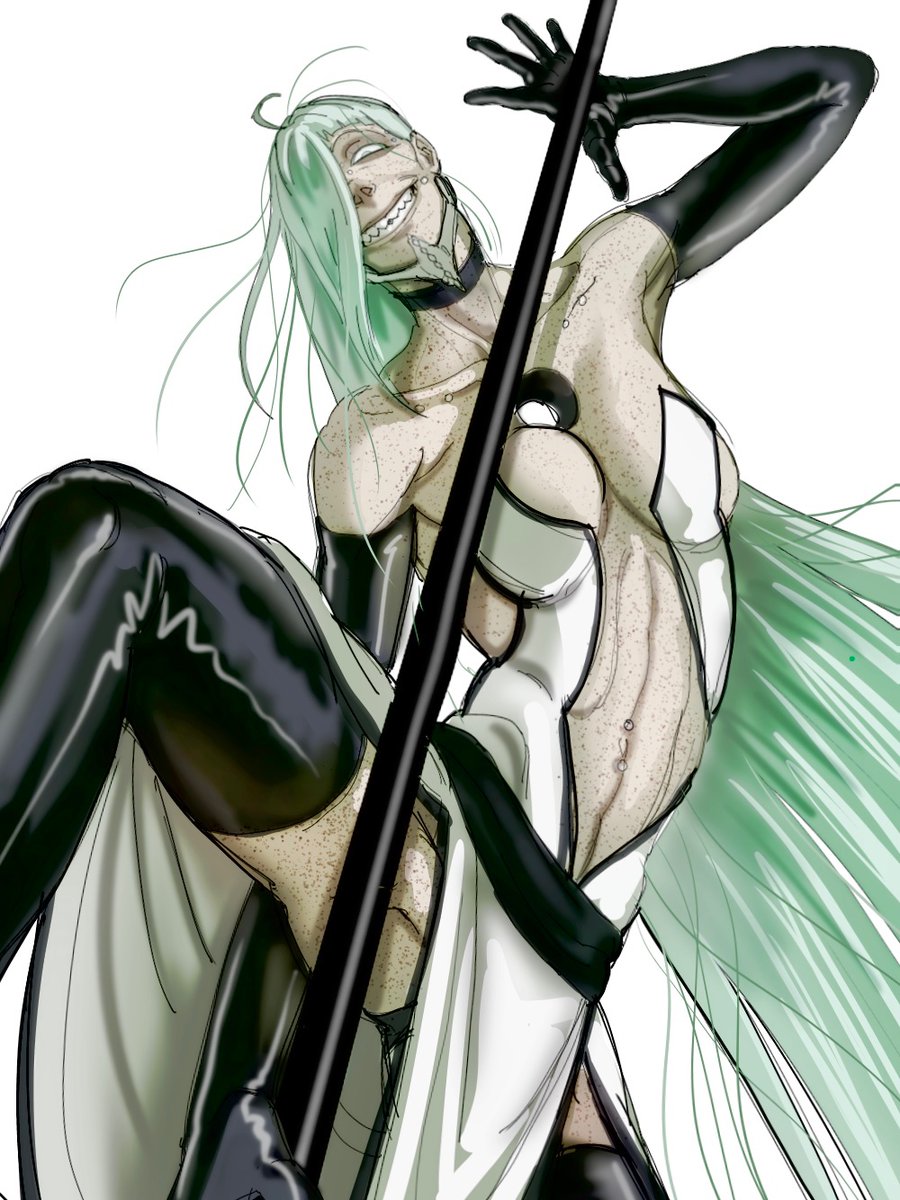 longwaytolimon's tweet photo. #bleachoc tries drawing with thin lines once. Hates it. https://t.co/OeEXl3eUmw