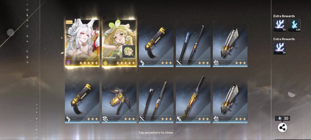 joshphai's tweet photo. Pulling for S6 Hsin on cloud is WILD as fuck. Wdym I got double DOUBLE. Basically free supming next banner ig 😭😭😭 I love wuwa https://t.co/qgDUCQmtZf