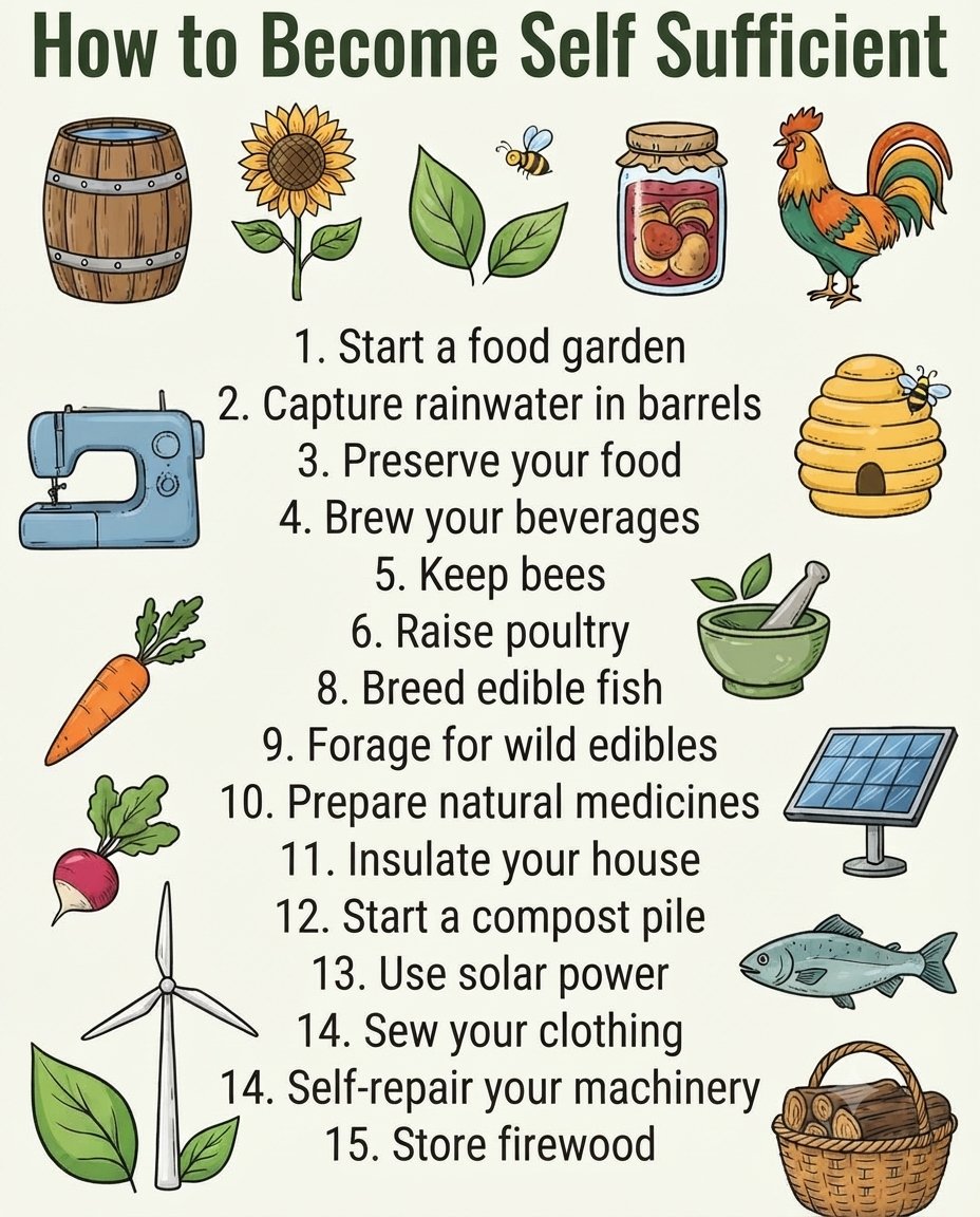 HenrySaylorr's tweet photo. Ready to take control of your independence? From starting a food garden and capturing rainwater to keeping bees, using solar power, and raising poultry, you can transform your property.
Learn how to build your own sustainable lifestyle today: https://t.co/GvuwhfFFoy https://t.co/toKOcuHdTc