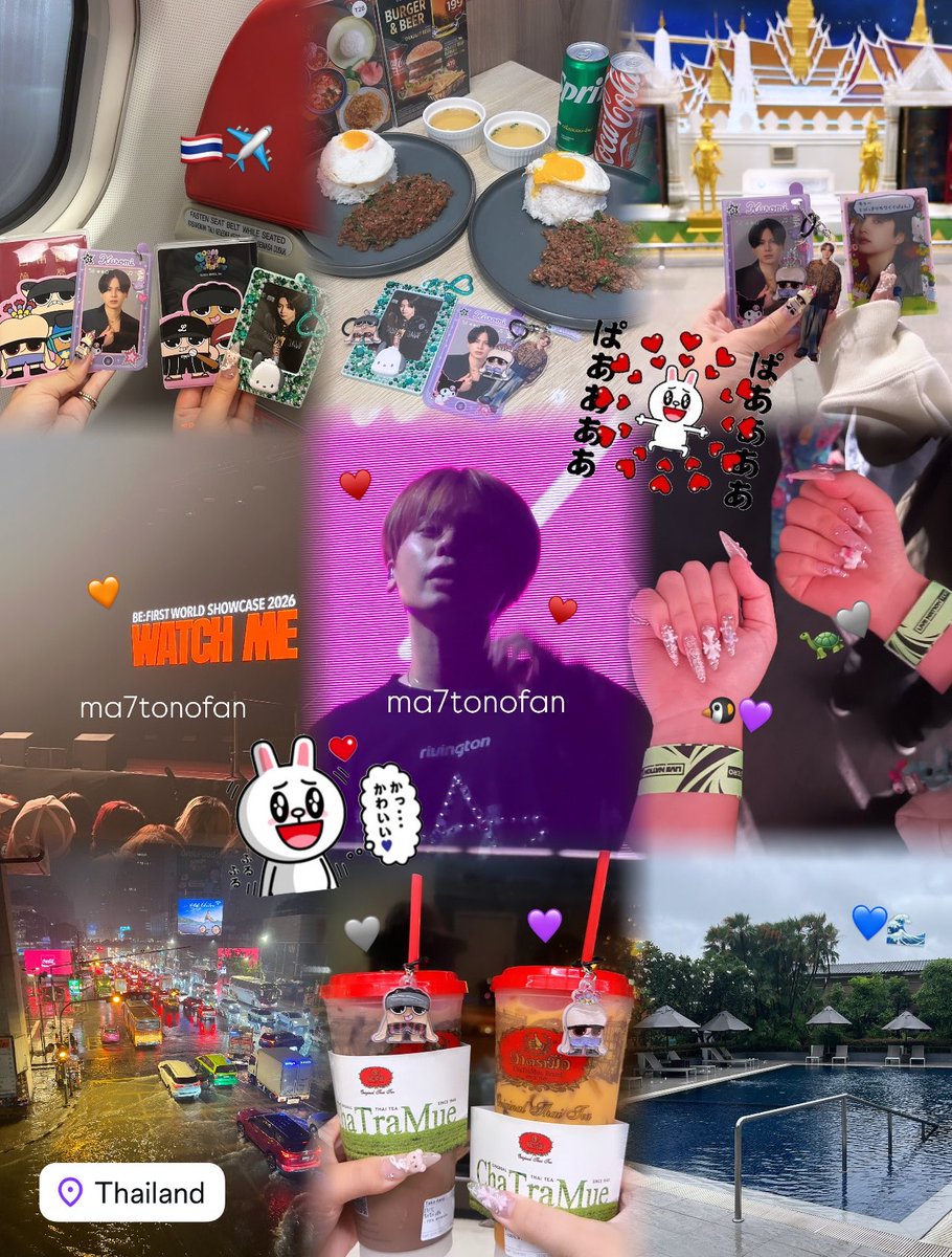 ma7tonofan's tweet photo. 260925♡WORLDSHOWCASE WATCH ME♡Bangkok  とーーっても楽しかった(⸝⸝⸝♡ㅁ♡⸝⸝⸝)💕💯まなとくんびーふぁさん達🇹🇭連れてきてくれてありがとう( ̳- ·̫ - ̳ˆ)🩶🍒✨お友達にも会えてたのしかった〜🎶🎵♥️⭐️
思い出またひとつ増えた☆🪎 #BF_WorldShowcase26 #BF_World2026_BKK  #BEFIRST #MANATO https://t.co/bQ3NLPDU67