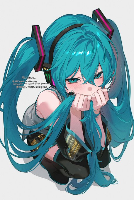 初音ミク「1. メルト/ryo(supercell)#100曲ボカロ絵チャレンジ #初音ミ