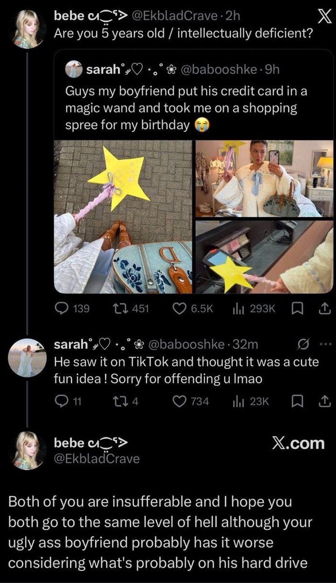 annaphobicc's tweet photo. you are insufferable and i hope you both go to the same level of hell although your ugly ass bff probably has it worse considering what's probably on her hard drive https://t.co/7Cfv5f9Nfm