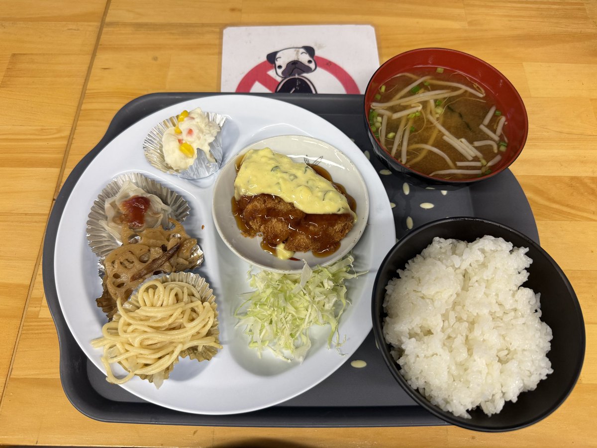 Pi18341995's tweet photo. 県庁でランチ🍙パグおる🐶 https://t.co/D6l7Hukh4S