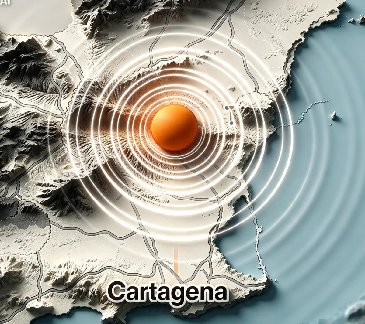 cartagena_hoy's tweet photo. Terremoto de 3.1 sentido en poblaciones de la zona con epicentro a 30 km de Cartagena https://t.co/0cY2iyRF4n