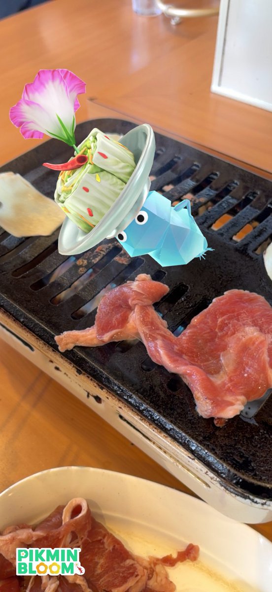 miro_pb7's tweet photo. 当別町 『いとうじんぎすかん』にて🥩

おーい、そんなとこで寝てたら溶けちゃうよ〜🧊🫠

ジンギスカン定食美味しかった😋
#ピクミンブルーム
#いとうじんぎすかん https://t.co/vP7j5LI9Pt