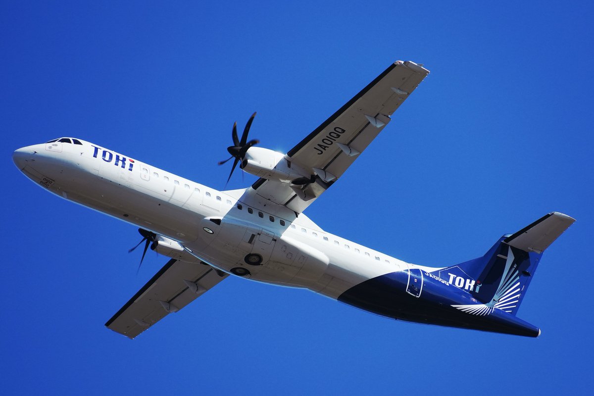 shiba2often's tweet photo. #トキエア #ATR72 #JA01QQ https://t.co/HLbQ6fAcHy