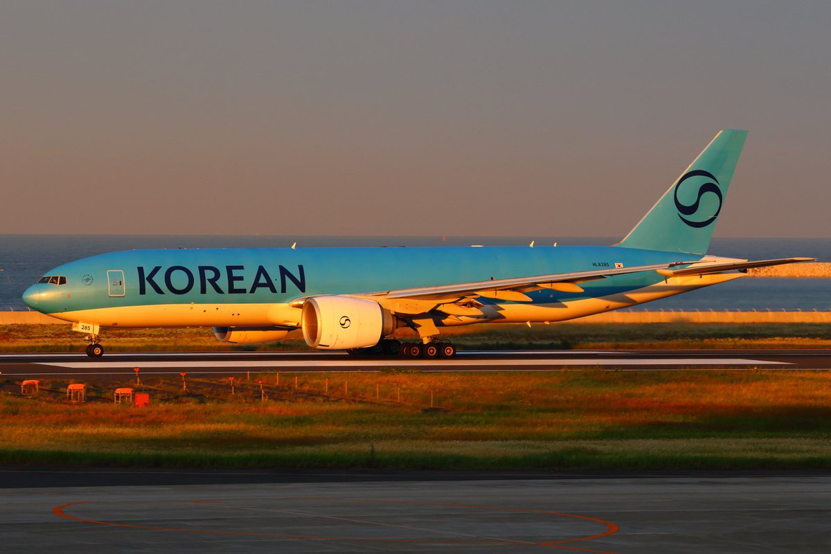 SFJ_JA22MC's tweet photo. 日本一 #大韓航空 が綺麗に撮れると噂の #北九州空港 https://t.co/hKPL2LibXR