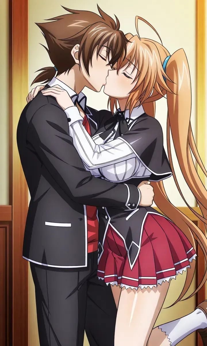 Frases_y_cielos's tweet photo. Unos buenos besos de regalo para Irina Shidou 💕😍🥳 
Issei-kun sabe lo que hace 😏
#anime #HighSchoolDxD #waifu #fanart https://t.co/24ISvAxeBo