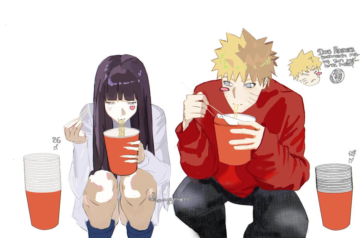 Marryejmoon6's tweet photo. Naruto tem duvidas genuinas se Hinata tem um estomago ou uma cratera kkkk #naruhina https://t.co/vDkpPUgRBj