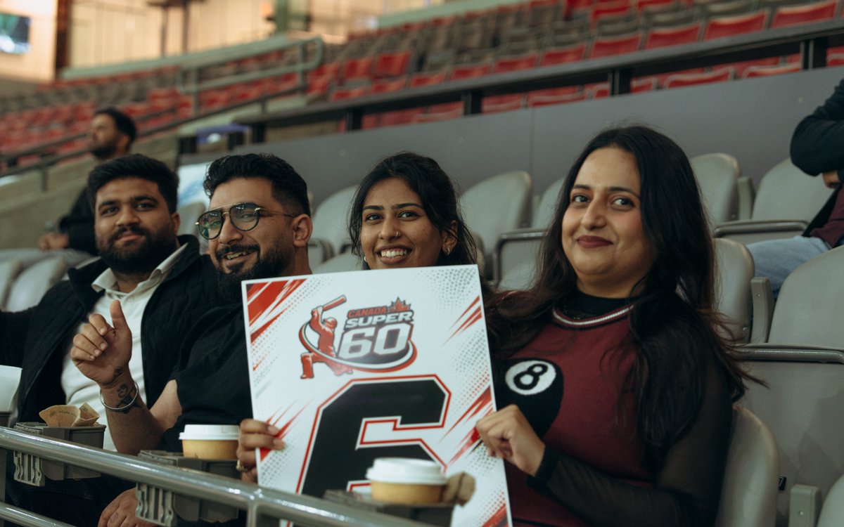 bcplace's tweet photo. Friends, families, fans. 🏏

@CanadaSuper60 Day 1 has been nothing short of something special. See you tomorrow! https://t.co/9UrjyTmSj5