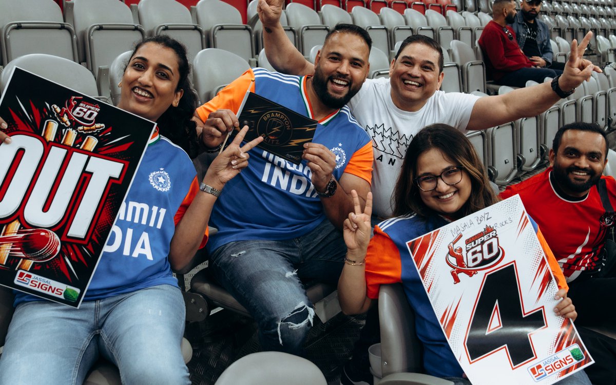 bcplace's tweet photo. Friends, families, fans. 🏏

@CanadaSuper60 Day 1 has been nothing short of something special. See you tomorrow! https://t.co/9UrjyTmSj5
