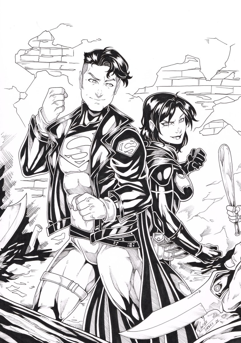 Randomuser9O9's tweet photo. Reposting one of my earliest comms
Back to Back by danielle torres #dc #dccomics #cassandracain #batgirl #superboy #casskon #cass #kon #koncass #artwork #blackandwhite #fanart https://t.co/JNleTvgkkH