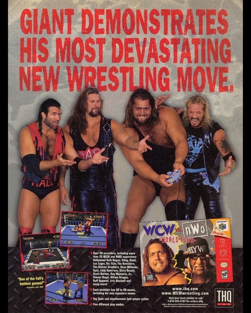 RetrosoftStudio's tweet photo. Today marks 30 years of the Nintendo 64! What was your favorite wrestling game on the N64? 🤔 https://t.co/t5lgv68NBE